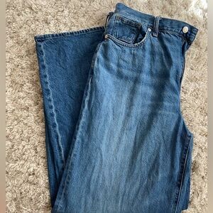 EUC Madewell Super Wide Leg Jeans 31